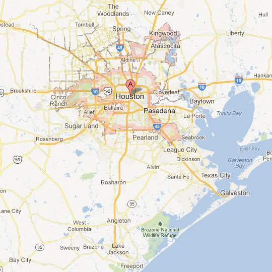 houston on a map Houston Map Tour Texas houston on a map