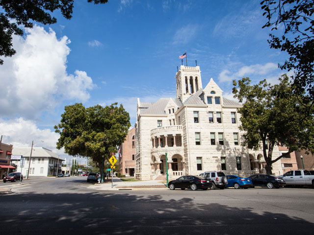 Comal County Courthouse in New Braunfels, Texas.