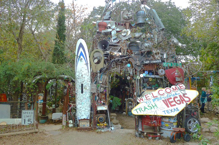 There's nothing quite like the Cathedral of Junk, a three-story trash heap turned roadside attraction.