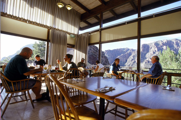 The restaurant at Chisos Mountains Lodge serves up great food and views that can't be beat.