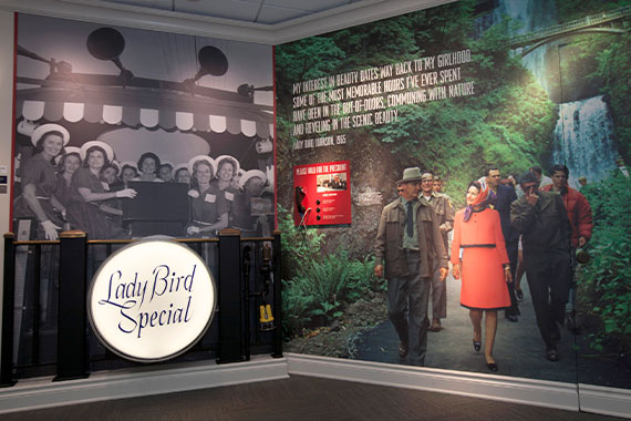 Display at LBJ Presidential Library