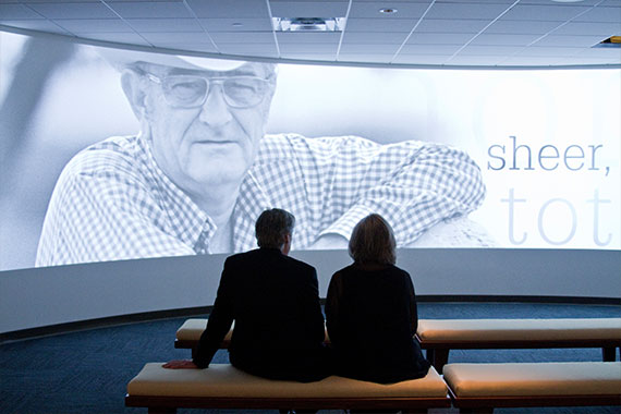 Visitors at LBJ Library