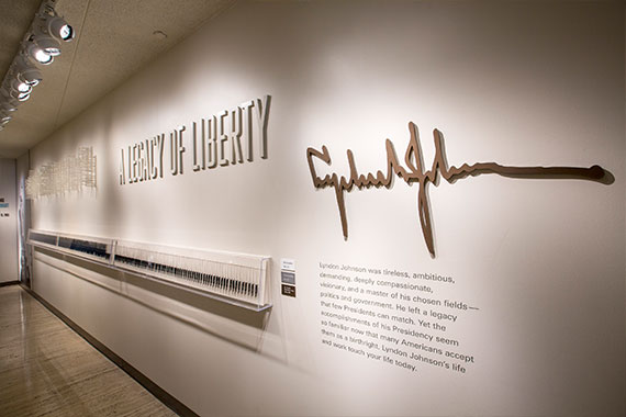 Display at LBJ Presidential Library