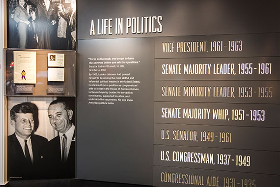 Display at LBJ Presidential Library