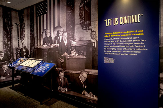 Display at LBJ Presidential Library