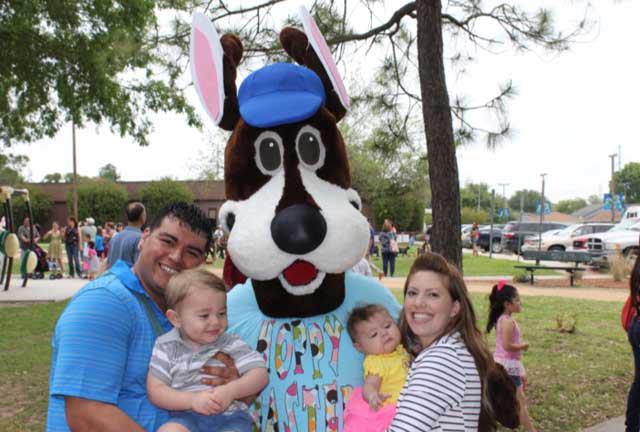 Family at Easter Extravaganza