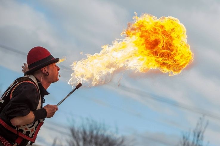 A fire-breather at the ren fest