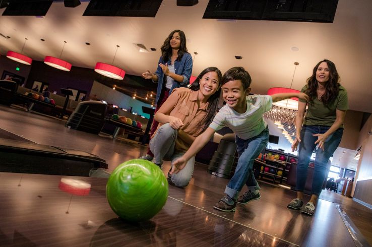 A family bowling