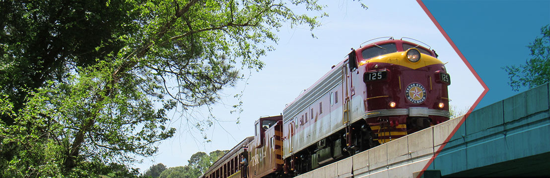 train trips in east texas