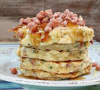 Ham and Swiss Griddle Cakes